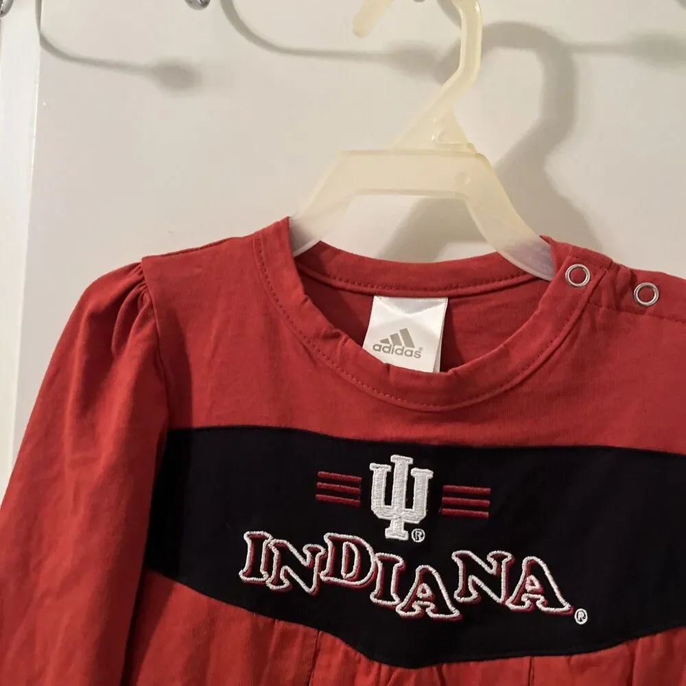 Indiana Hoosiers 24 Months Toddler Girls One Piece Cheer Jumper Dress